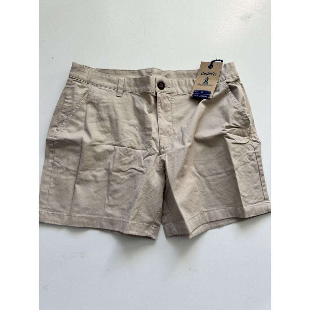 NWT Chubbies The Khakinators 5.5” Flat Front Stretch Twill Short 35